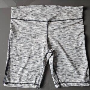 Beverly Hills Polo Club Gray Black Capri Leggings Women L Stretch Activewear Gym